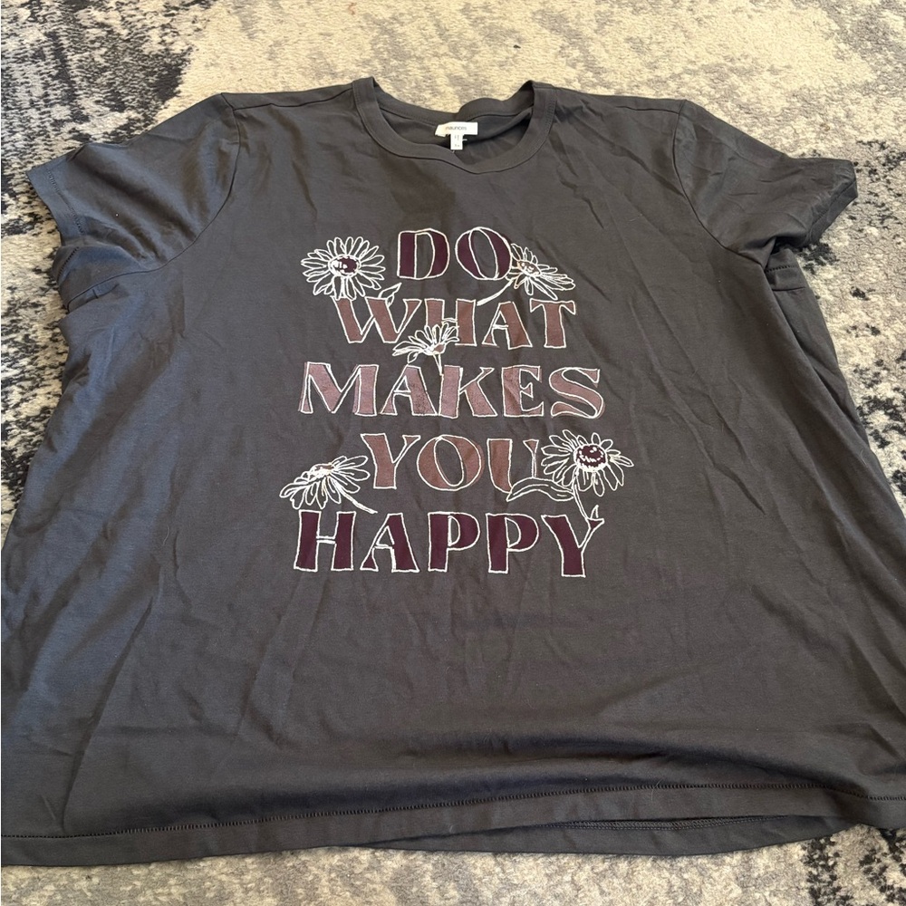 Maurices Charcoal Crewneck Tee - 3X